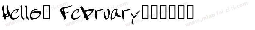 Hello, February字体转换